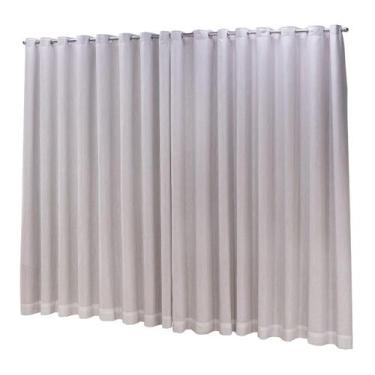 Imagem de Cortina Blackout 100% com linho 9,00x2,70 Para Varão Simples - Ludatex
