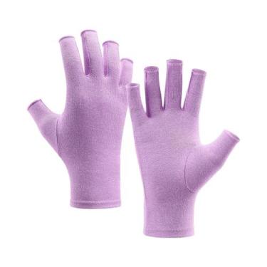 Imagem de Luvas De Compressão Para Artrite Em Algodão, Alívio Da Dor Nas Articul