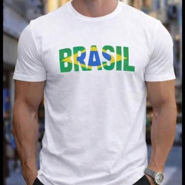 Imagem de Camiseta Casual Masculina Copa do Mundo 2026 Jogos Malha em Algodão do