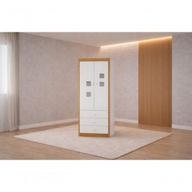 Imagem de Guarda Roupa Infantil Ninho 2 Portas Giratórias 2 Gavetas em MDF com Cabideiro 187cm X...