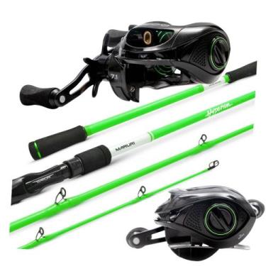 Imagem de Conjunto Pesqueiro Carretilha Go Casting Vara 2,40mt 60lb Lado da Mani