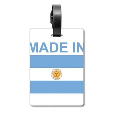 Imagem de Made In Argentina Country Love Mala Etiqueta de Bagagem Etiqueta para Bagagem