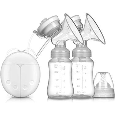 Imagem de Bomba tira leite elétrica inteligente, USB BPA Free Bomba tira leite dupla de segurança Confortável e leve Bomba tira leite automática pós-parto com massageador