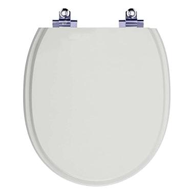 Imagem de Assento Sanitário Fechamento Lento Village Cinza Real para Vaso Deca