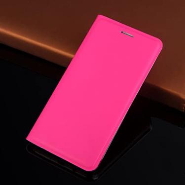 Imagem de Capa de couro flip case para Samsung Galaxy J5 2016 J5 2015 J3 J7 Pro 2017 J2 J4 J6 Plus J8 2018 capa para celular, rosa vermelha, para J3 2018