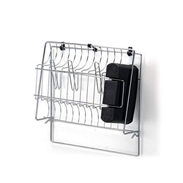Imagem de Cook Home Seca Pratos, Copos e Talheres Arthi | Design Moderno e Sofisticado | Otimização de Espaço | Dobrável para Facilitar Limpeza e Organização | Durável e Resistente | Escorredor