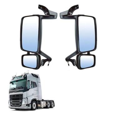 Imagem de Conjunto Retrovisor Volvo Fh Fm 2013 2014 2015 Par LD LE - Globo