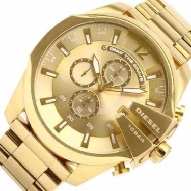 Imagem de Relógio Diesel Dz4360 Mega Chief Dourado C/NF - Majestoso Joias e Aces