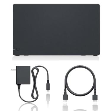 Imagem de Estação de base de TV para N-Switch/console – Conjunto de estação de ancoragem base de TV 3 em 1, carregador, acessórios com HDMI 4K/1080P [embalagem JP]. (Switch/Dock Black)