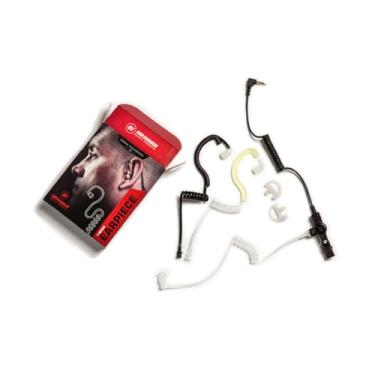 Imagem de EarHugger® Fone de ouvido de tubo acústico apenas para audição de 2,5 mm para conectores de microfone de alto-falante de rádio bidirecional. Fone de ouvido somente receptor com fone de ouvido