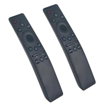 Imagem de Novo pacote de 2 controles remotos de substituição RM-L1593 compatíveis com TVs Samsung LED HDR LCD curvas QN55Q7FAMF UN40KU700D UN49KU650DF UN55MU800D UN65MU7600F UN70KU630D UE78KU6500U