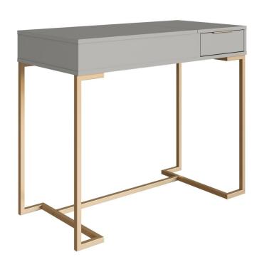 Imagem de Penteadeira Com Espelho Basculante 1 Gv P1040 Champagne Arenas Pp Milani Store