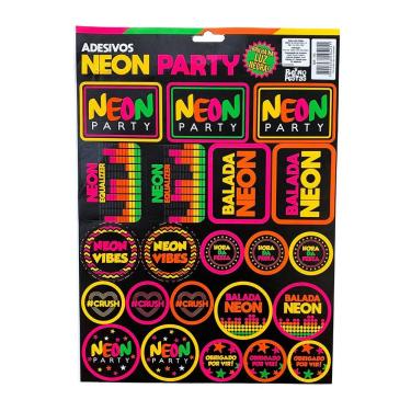 Imagem de Adesivos Neon - 22 Unidades