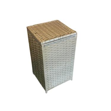 Imagem de Cesto organizador De Roupa Suja Em Fibra Sintética 70x40x40 (capuccino)