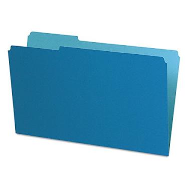 Imagem de Pendaflex 435013BLU Pastas de arquivos interiores, aba superior com corte 1/3, legal, azul (caixa com 100)