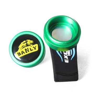 Imagem de Banly Suporte de giz de piscina com clipe de cinto fixo, giz de bolso com clipe magnético portátil, mini suporte de giz de bilhar, caixa de giz para taco de bilhar