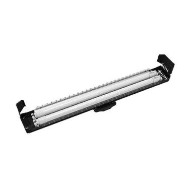 Imagem de Luminária Taschibra Lumifacil Pequena 2x T8 Led Preta Bivolt 6500k Luz