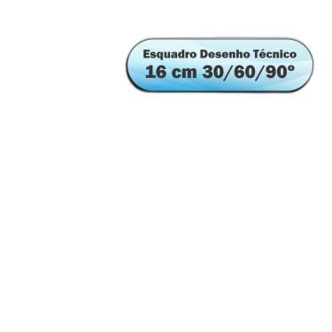 Imagem de Esquadro Acrílico 30 º Graus Desenho Técnico 16 Cm - Fênix
