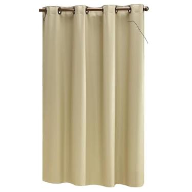Imagem de Cortina De Pvc Impermeável Anti-mofo Para Box De Banheiro 1,40 x 2,00 (Palha)
