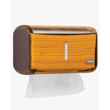 Imagem de Dispenser de papel toalha interfolhas compacta  - PREMISSE, âmbar