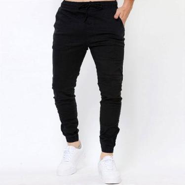 Imagem de Calça Jogger Masculina Preta - Ducce Stain, Preto, 44