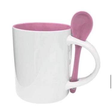Imagem de Caneca reta de colher - Under , Rosa, 250g