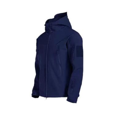 Imagem de Jaqueta Masculina Impermeável Softshell Com Forro De Lã Quente Para At