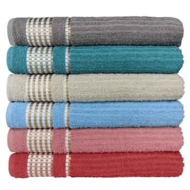 Imagem de Kit 4 Toalhas De Banho - Gigante Banhão 70 X 140 Beca Alta Absorção