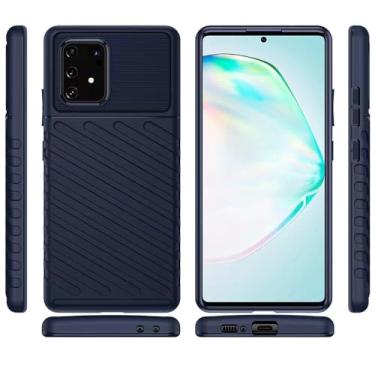 Imagem de HTXWXJC Capa de telefone para Galaxy S10 Lite, capa para Samsung A91, Galaxy M80S SM-G770F, capa à prova de choque, capas protetoras de TPU antiarranhões, capa de grau militar para Samsung Galaxy S10