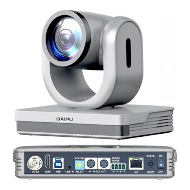 Imagem de DAIPU Câmera PTZ, zoom óptico de 20x, 1080p, 60fps, HDMI, USB3.0, SDI LAN PoE, monitoramento automático, câmera para sala de conferências, sensor CMOS de 1/2,8 polegadas, predefinições de 255