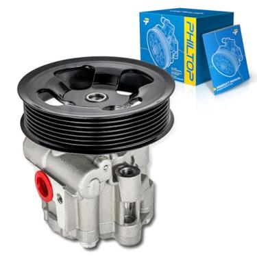 Imagem de PHILTOP Bomba de direção hidráulica 21486 com polia, adequada para 2011-2021 4Runner 4.0L, substitui OE 21-486, 990-1136, 21486, 9901136, 4431060540, 4431060541, 1990136, 4431060541, 1990136. 31968 0