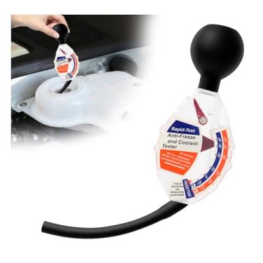 Imagem de Turcee Testador anticongelante tipo mostrador Ferramentas automotivas, testador profissional de refrigeração de carro com design de escala dupla °F/°C, testadores portáteis anticongelamento