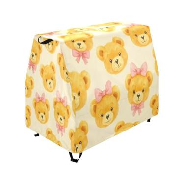 Imagem de Qilmy Cute Bear Kids Water Table Cover, Duty Waterproof Patio Table Covers for Outdoor Toddler Splash Tables, UV Resistant & Dustproof Play Table Protector, Cover Only
