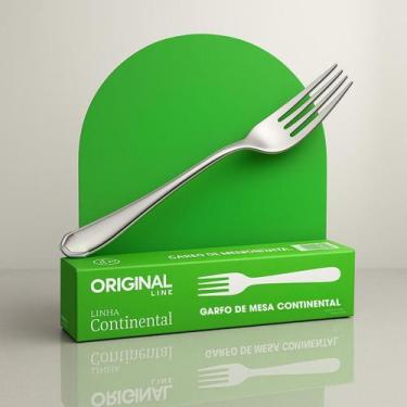 Imagem de Kit 24 Garfos Mesa Aço Inox Premium Buffet Restaurante Bar COR:CINZA -