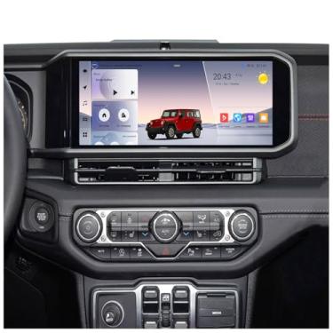 Imagem de Rádio estéreo Android de 15 polegadas para Jeep Wrangler JL Gladiator (2018-2023) UIS7862 Android 14 Octa-Core 8 GB RAM 128 GB ROM com CarPlay sem fio e Android Auto 4G WiFi GPS mantém câmera e