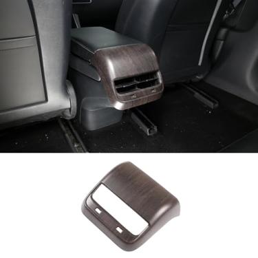 Imagem de Aotumcer Capa de ventilação de ar condicionado traseiro com acabamento protetor de capa anti-chute compatível com Tesla Model 3/Model Y 2017-2021, acabamento de ventilação A/C traseiro, tampa de