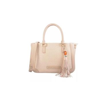 Imagem de Bolsa de mão com alça regulável Bege Jorge Bischoff