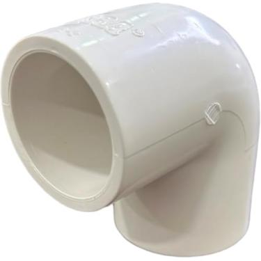 Imagem de ERA Schedule 40 PVC 1-1/2 polegada 90 graus cotovelo, soquete x soquete, branco, pacote com 10 – Acessórios para tubos de encanamento e irrigação