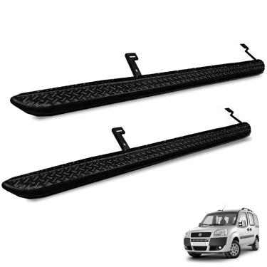 Imagem de Estribo Lateral Doblo 2001 a 2021 Chapa de Aço Preto