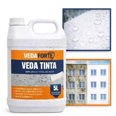 Imagem de Aditivo Impermeabilizante Veda Tinta Hidrorrepelente 5 Litros - Veda F