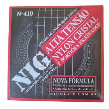 Imagem de Encordoamento Violão Nylon Nig N410 Alta Tensão Cristal