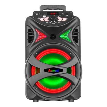Imagem de Caixa de Som Amplificada Amvox ACA 255 Hit Woofer 8" Bivolt - Congratu
