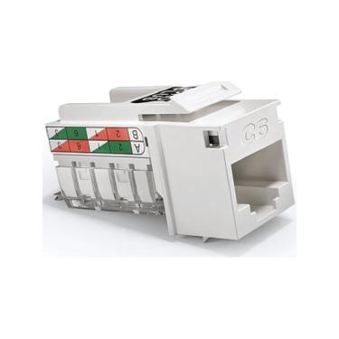 Imagem de Conector Femea Sohoplus Cat6 Multilan Branco