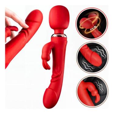 Imagem de Vibrador Feminino Varinha Mágica Estimulador Coelho Clitóris - Vbrante