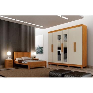 Imagem de Dormitorio Casal 4 Pçs 6 Portas Completo Aspen - Arbo Design