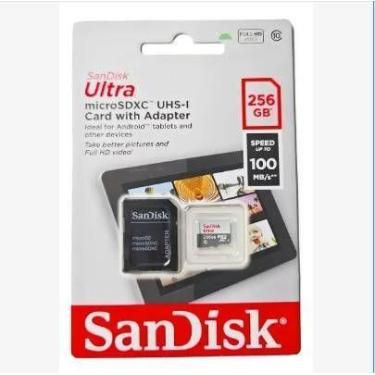 Imagem de Cartao De Memoria 256gb Micro Sd Ultra Sandisk Com adaptador