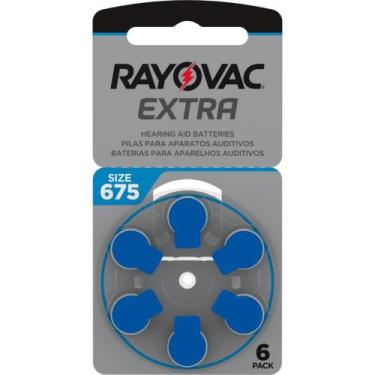 Imagem de Pilha Bateria Aparelho Auditivo TAM675 Blister com 06 - Rayovac