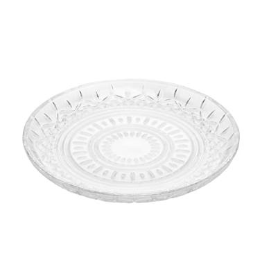 Imagem de CJ 6 PRATOS CRISTAL SOBREMESA LYS 20cm TRANSPARENTE