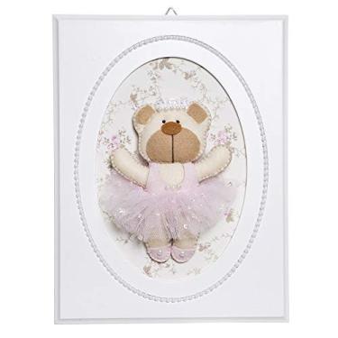 Imagem de Quadrinho Balé Pérolas Ursa Bailarina Quarto Bebê Infantil