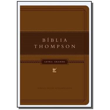 Imagem de Biblia Thompson Aec - Letra Grande - Capa Marrom C - Vida